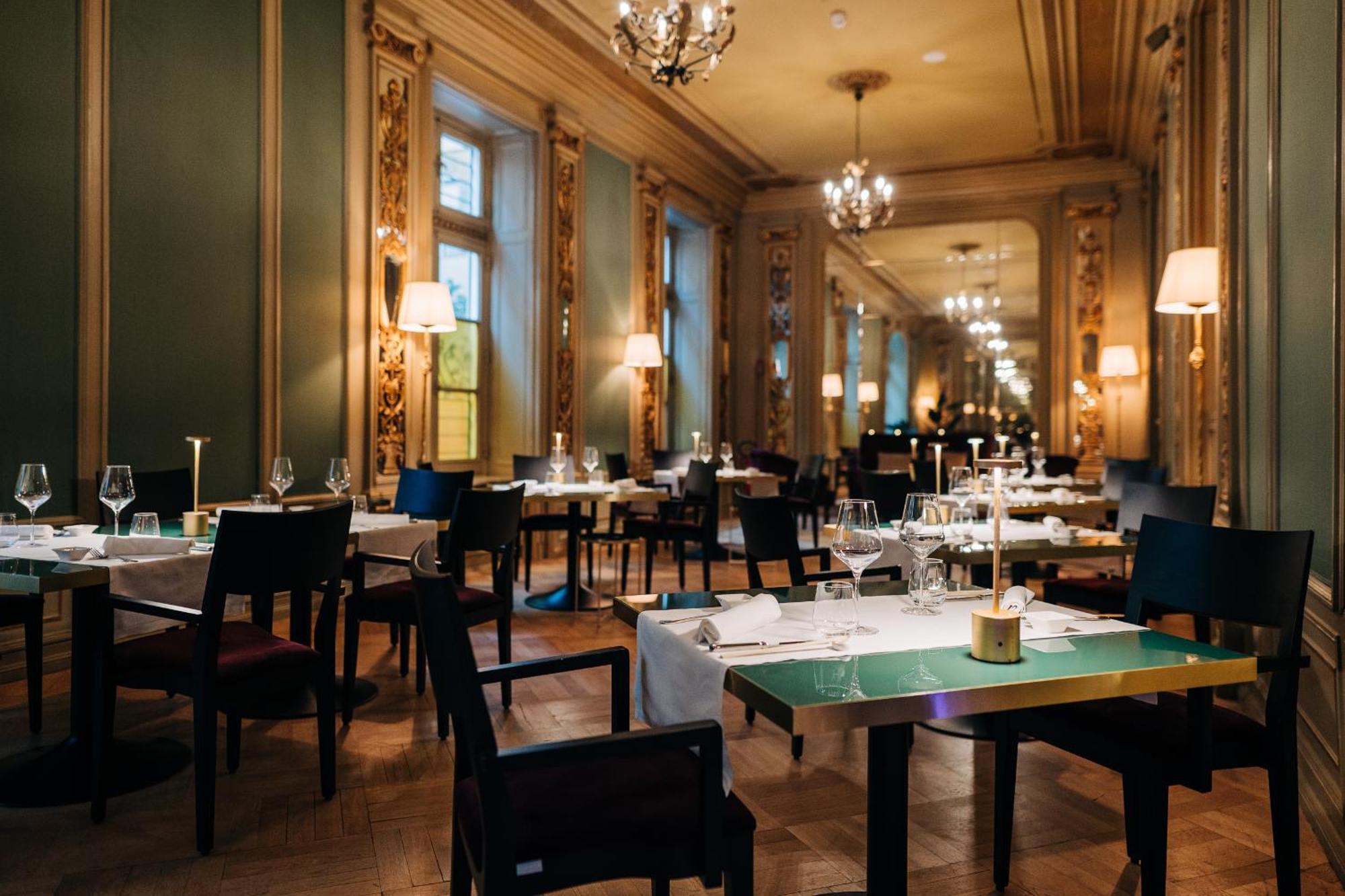 Grand Hotel Et Des Palmes ปาแลร์โม ภายนอก รูปภาพ Restaurant AOC